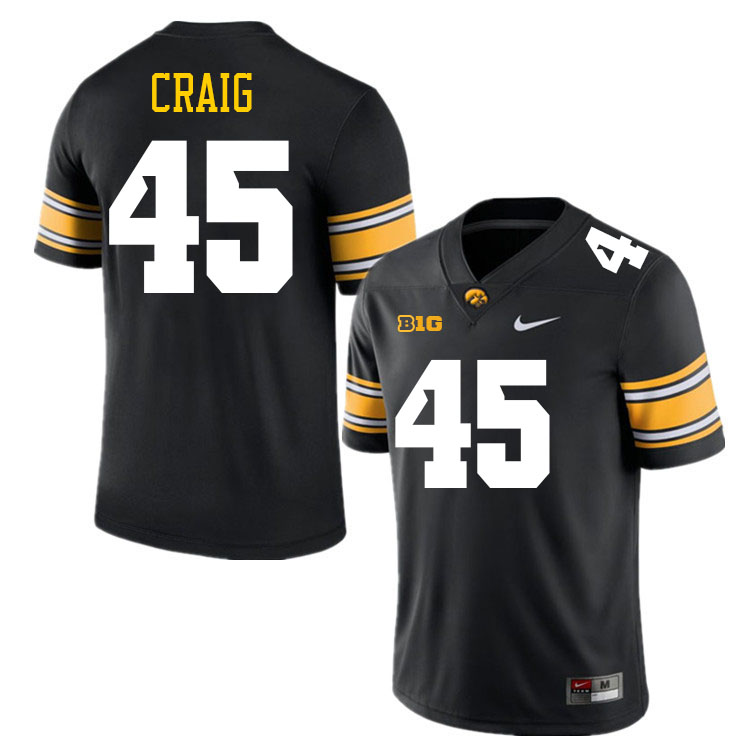 Deontae Craig Iowa Jersey,University Of Iowa Hawkeyes Fotoball Uniforms,Jersey,Gears-Black